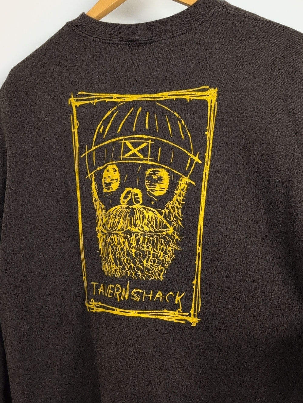 TAVERN SHACK BROWN CREWNECK SWEATSHIRT XL CASUAL COMFORT PULLOVER